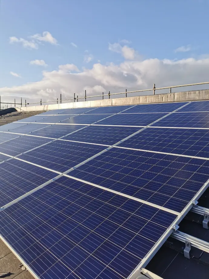 Solar panel installation in Scotland