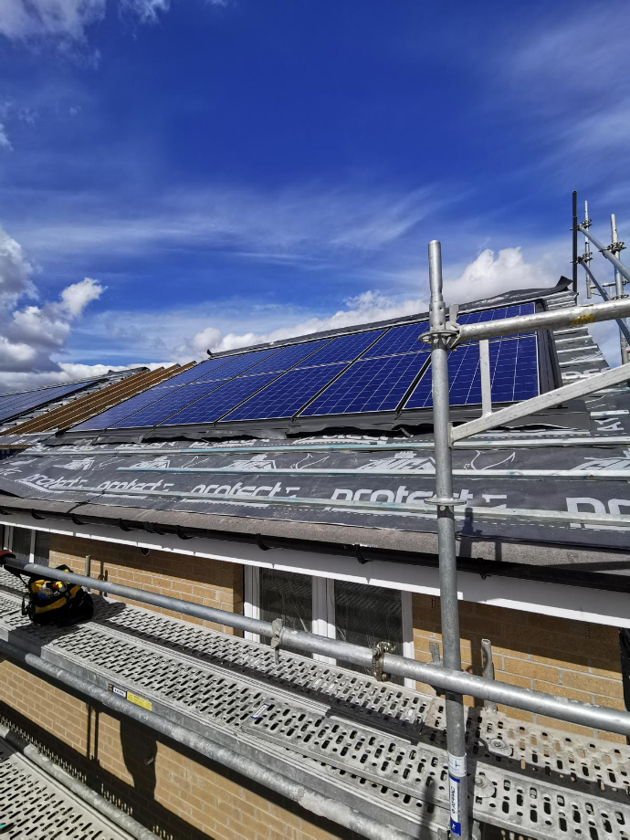 EcoGrid solar panels installed in Scotland